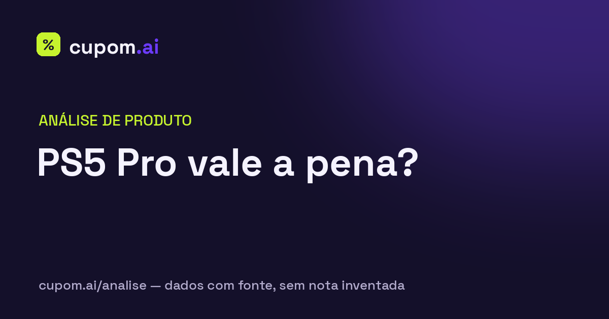 Análise cupom.ai: PS5 Pro vale a pena?